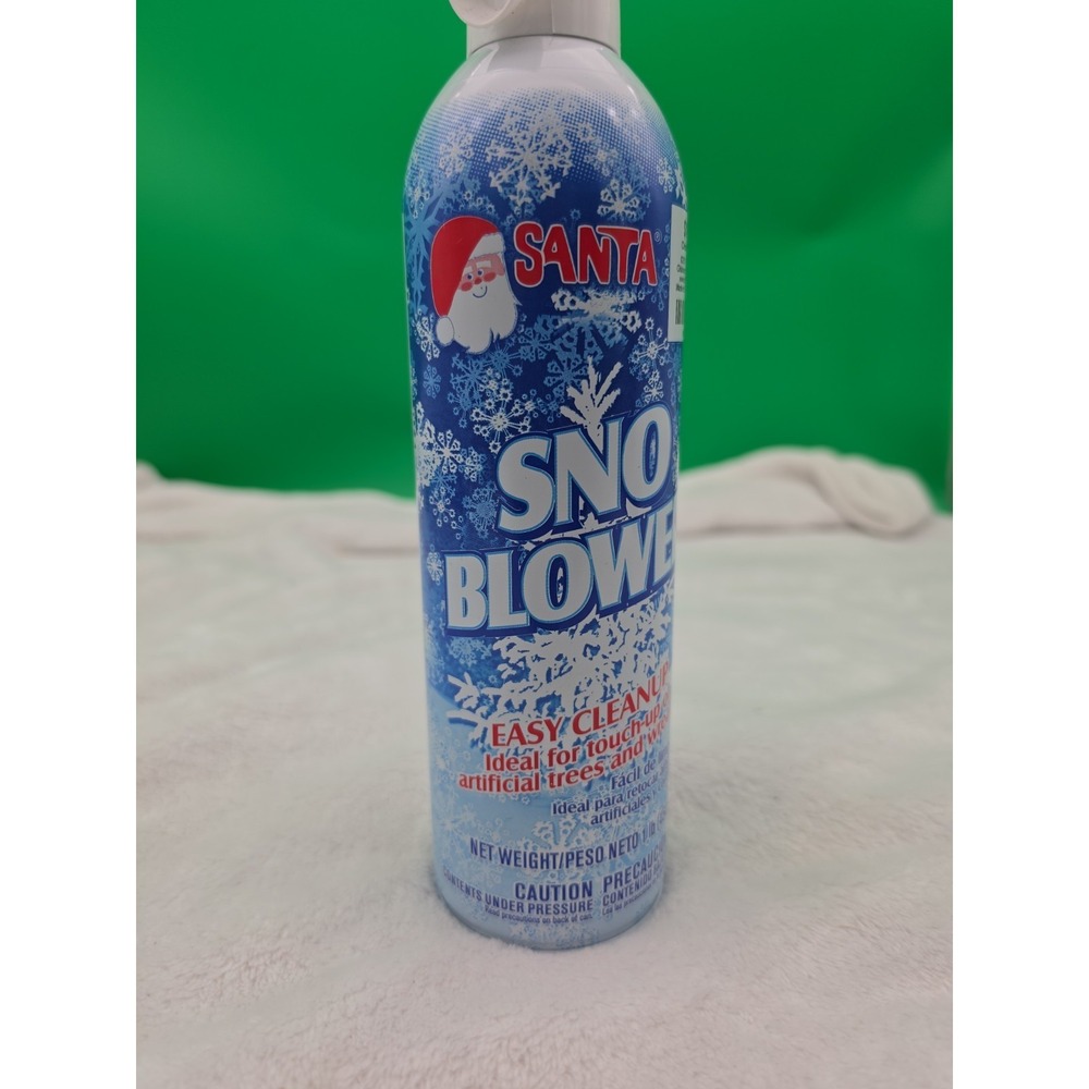 Santa Sno Blower Spray‎ Artificial Fake Snow Flocking Touch Up Christmas 16 oz